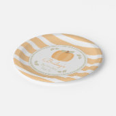 Herfst Little Pumpkin Birthday Party Paper Bord (Gekanteld)