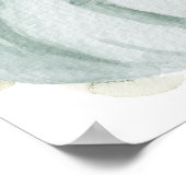 Herfst Little Pumpkin Blue Baby shower Welkom Poster (Hoek)