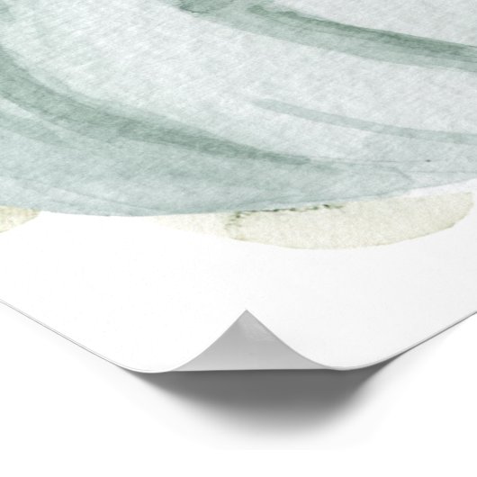 Herfst Little Pumpkin Blue Baby shower Welkom Poster (Hoek)