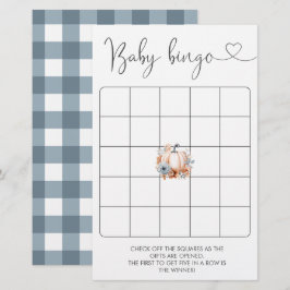 Herfst Little Pumpkin Boy Baby shower Bingogame