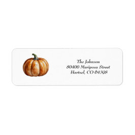Herfst Little Pumpkin Elegant Baby shower Etiket