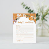 Herfst Little pumpkin floral baby predictions (Staand voorkant)