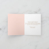 Herfst Little Pumpkin Girl Baby shower Bedankkaart (Binnen)