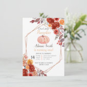 Herfst Little Pumpkin Herfst Verjaardag Herfst Pas Kaart (Staand voorkant)