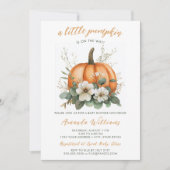 Herfst Little Pumpkin op de weg Baby shower Kaart (Voorkant)