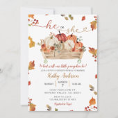 Herfst Little Pumpkin verlaat hij of zij geslachts Kaart (Voorkant)