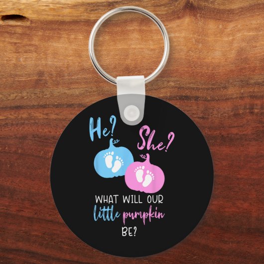 Herfst Little Pumpkin Zwangerschap Sleutelhanger (Voorkant)
