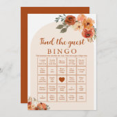 Herfst Little Vind het Gast Baby shower Bingo Game Kaart (Voorkant / Achterkant)