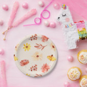 Herfst Little Wildflower Birthday of Shower Papieren Bordje (Feest)