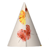 Herfst Little Wildflower Waterverf Party Pet Feesthoedjes (Achterkant)