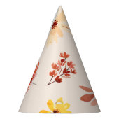 Herfst Little Wildflower Waterverf Party Pet Feesthoedjes (Links)