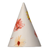 Herfst Little Wildflower Waterverf Party Pet Feesthoedjes (Rechts)