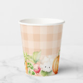 Herfst Lokaal geteeld baby Pompoen boerderij baby  Papieren Bekers (Achterkant)