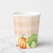 Herfst Lokaal geteeld baby Pompoen boerderij baby  Papieren Bekers (Rechts)