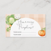 Herfst Lokaal geteeld Hoeveel pompoenen Informatiekaartje (Voorkant)