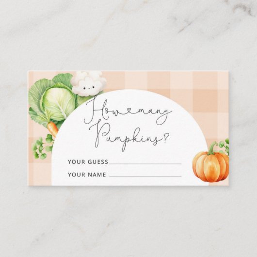 Herfst Lokaal geteeld Hoeveel pompoenen Informatiekaartje (Voorkant)