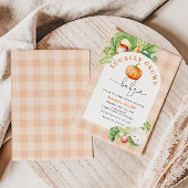 Herfst Lokaal geteeld pompoen baby shower Kaart