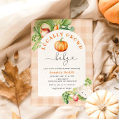 Herfst Lokaal geteeld pompoen baby shower Kaart