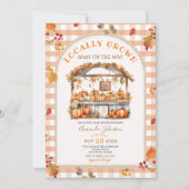 Herfst lokaal geteeld pompoen markt Baby shower Kaart (Voorkant)