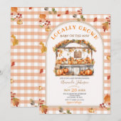 Herfst lokaal geteeld pompoen markt Baby shower Kaart (Voorkant / Achterkant)