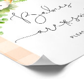 Herfst Lokaal geteelde baby Baby's zijn zoete pomp Poster (Hoek)