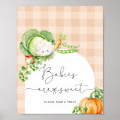 Herfst Lokaal geteelde baby Baby's zijn zoete pomp Poster (Voorkant)