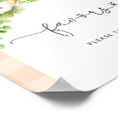 Herfst Lokaal geteelde baby Pompoen baby shower Fa Poster (Hoek)