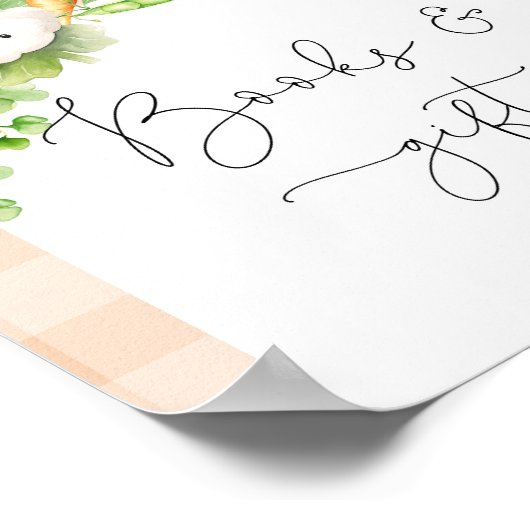 Herfst Lokaal geteelde boeren markt Boeken en gesc Poster (Hoek)