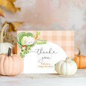 Herfst Lokaal geteelde pompoen baby shower dank u Bedankkaart