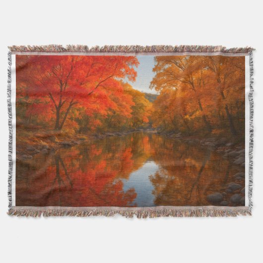 Herfst Lost Maples Worpdeken - Herfstloof  Deken (Voorkant)
