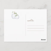 Herfst Love and Bedankt Afbeelding Briefkaart (Achterkant)