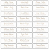 Herfst Love Gold Script Guest Adresetiketten Sticker (Voorkant)