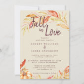 Herfst Love Golden Foliage herfst Bourgondië bruil Kaart (Voorkant)