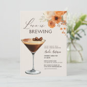 Herfst Love is het brouwen van Martini Vrijgezelle Kaart (Staand voorkant)