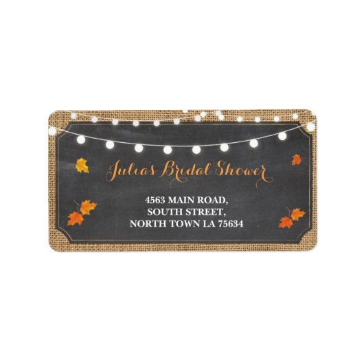 Herfst Love Vrijgezellenfeest retour adres label k (Voorkant)