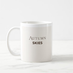 Herfst Lucht Mok   Minimalistische Herfst Koffiemo