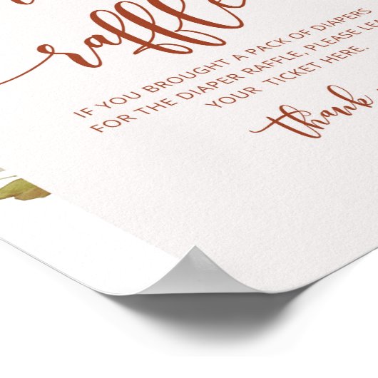 Herfst-luierhandel Poster (Hoek)