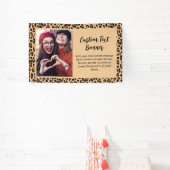 Herfst Luipaardprint met aangepaste foto Spandoek (Insitu)