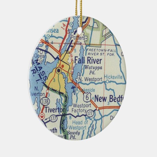 Herfst MA  kaart Keramisch Ornament (Rechts)