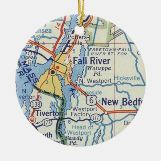 Herfst MA  kaart Keramisch Ornament (Voorkant)