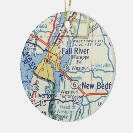 Herfst MA  kaart Keramisch Ornament (Links)