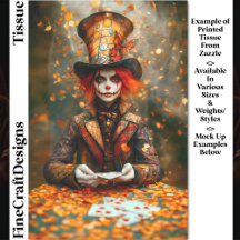 Herfst Mad Hatter Speelkaarten DW8A Decoupage