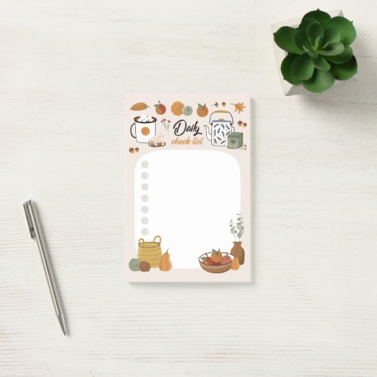 Herfst Madeliefje Checklijst Post-It Notities Post-it® Notes (Kantoor)