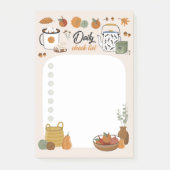 Herfst Madeliefje Checklijst Post-It Notities Post-it® Notes (Voorkant)