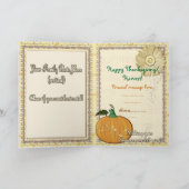 Herfst Magic Folk Art Feestdagen Kaart (Binnen)