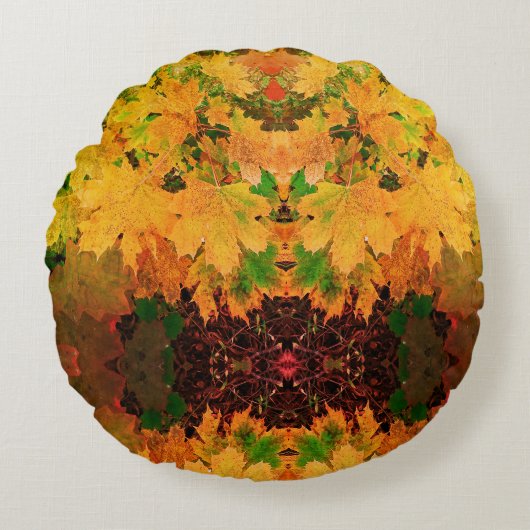 Herfst Magic Ronde kussen (Voorkant)