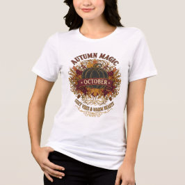 Herfst Magisch Oktober T-shirt – Gezellige Vibes &