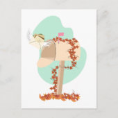 Herfst Mailbox Airmail Briefkaart (Voorkant)