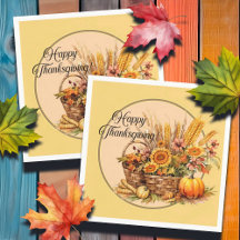 Herfst mand, bloemen, pompoenen, maïs Thanksgiving