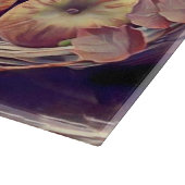 Herfst mand van appels vruchten waterverf  snijplank (Hoek)